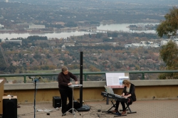 Mt Ainslie, playing Terry Riley with Gary France, CIMF May 2011