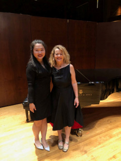 With Yifei Xu at Norfolk New Music Workshop June 2019