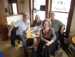 post Mendocino concert with Paul Dresher, Philipa Kelly and Martin Bresnick