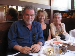 with Brez and Julie Steinberg @ Chez Panisse slow lunch, June '10