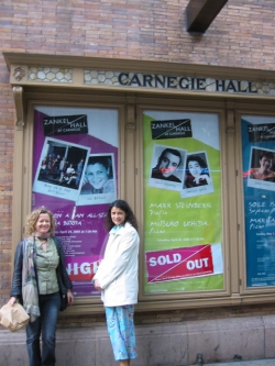 Lisa with Iva Bittova, Carnegie Hall
