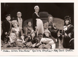 Lisa with the Dollhouse Cast