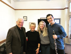 With David Shifrin, Harriet Steinke and Lloyd Van’t Hoff, Yale Feb 2022
